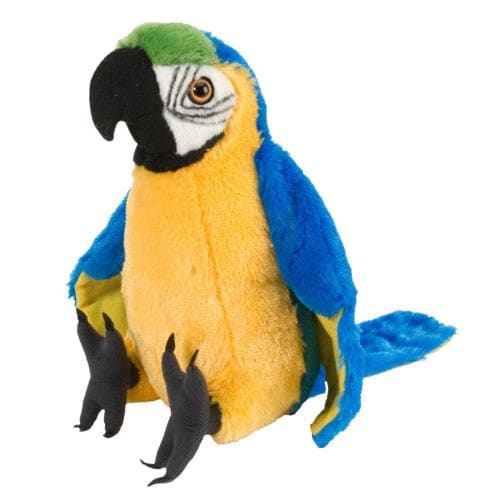 Papagal Macaw Galben - Jucarie Plus Wild Republic 30 cm -