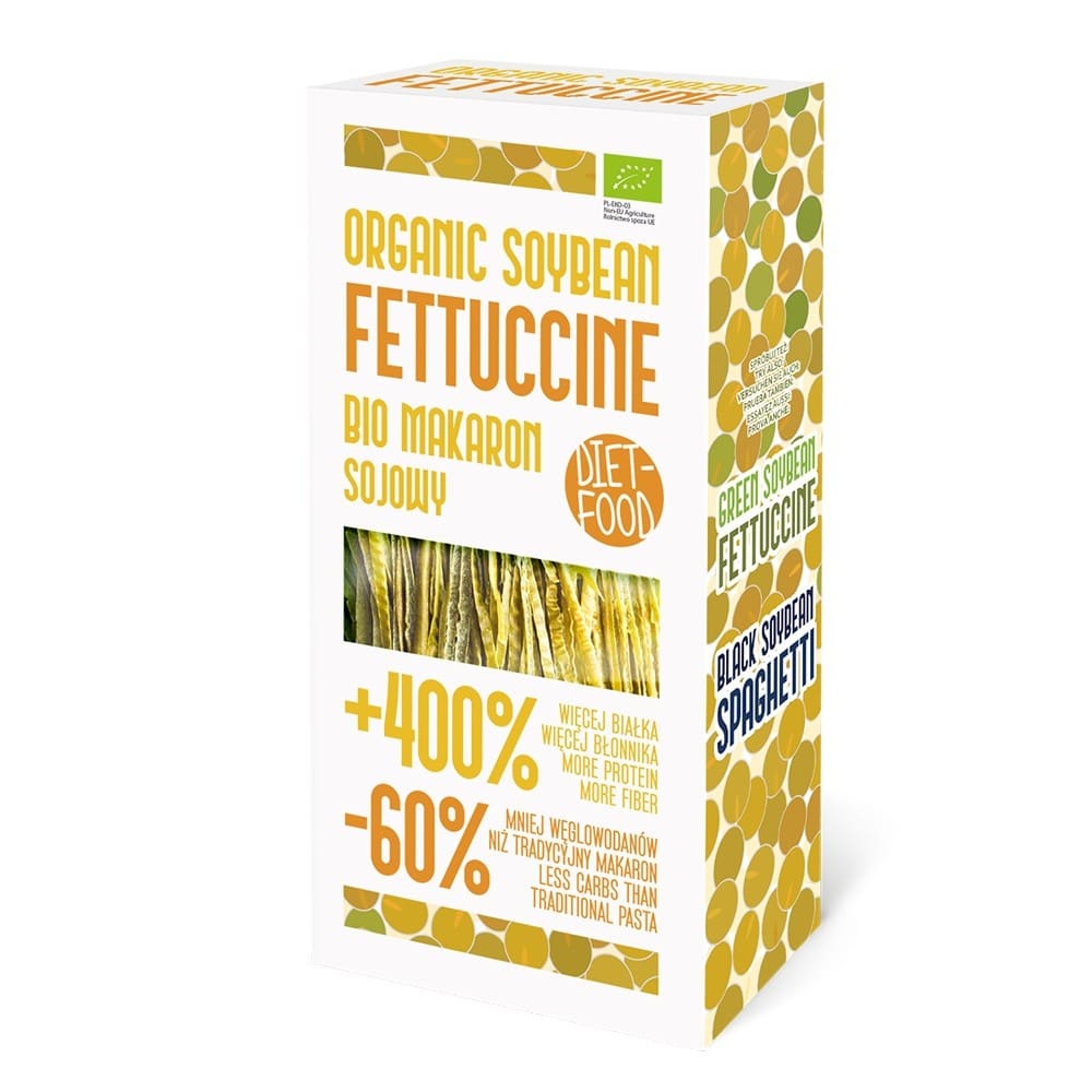 Paste bio Fettuccine din soia galbena 200g - Diet-Food -