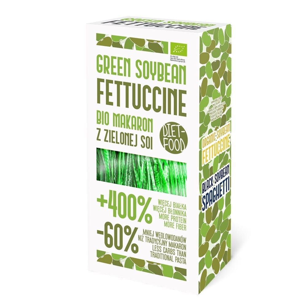 Paste bio Fettuccine din soia verde 200g - Diet-Food - Paste