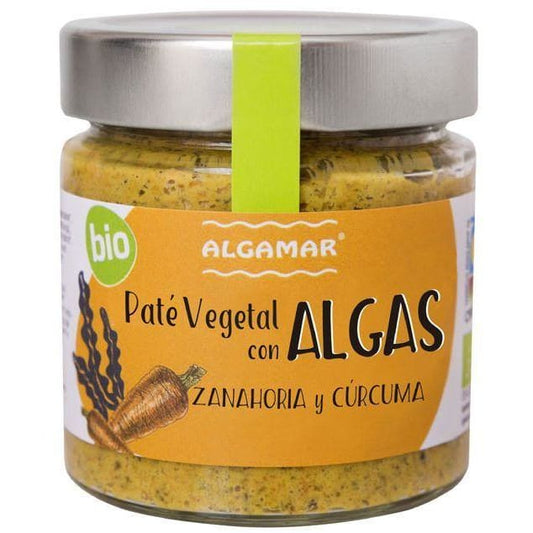 Pate vegetal cu alge morcovi si turmeric eco 180g Algamar -