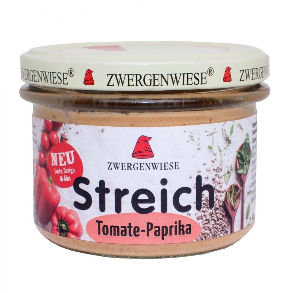 Pate vegetal cu tomate si ardei 180g - Zwergenwiese -