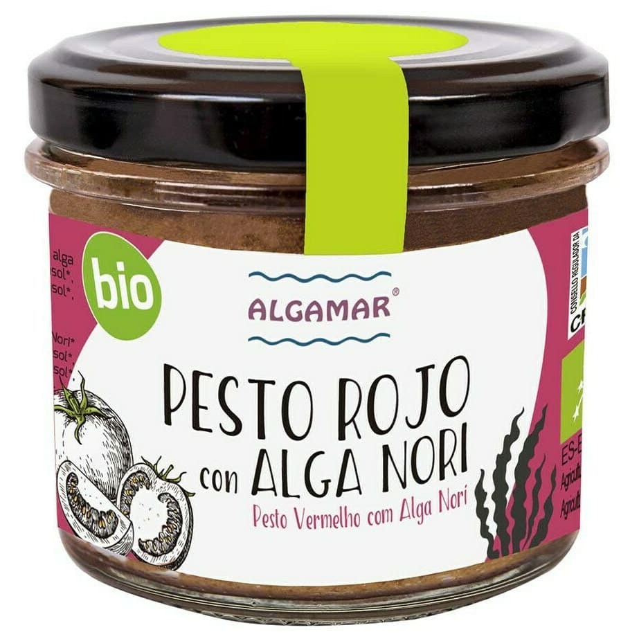 Pesto rosu cu alge nori bio 100g Algamar - Algamar