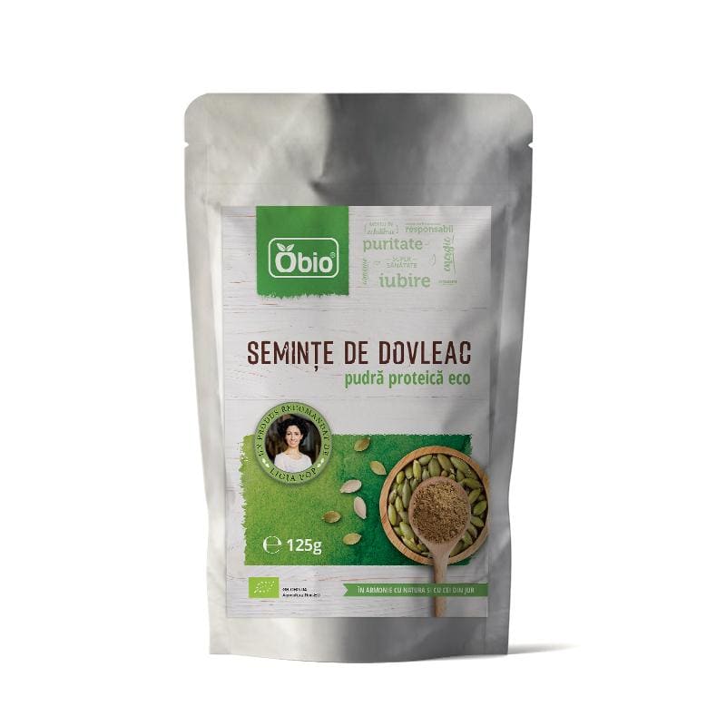 Pudra proteica din seminte de dovleac eco 125g OBIO - Obio -