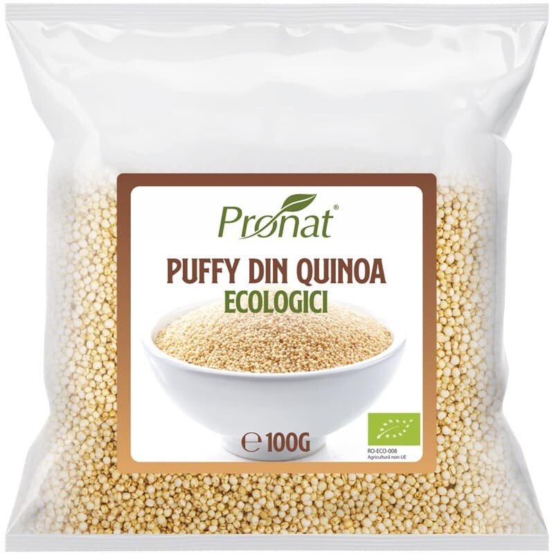 PUFFY BIO DIN QUINOA 100G - Pronat Foil Pack - Cereale