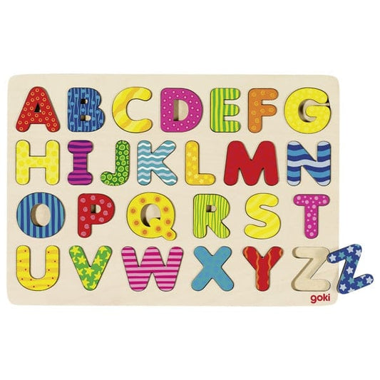Puzzle cu alfabet - Curcubeu - Goki - Toate jucariile