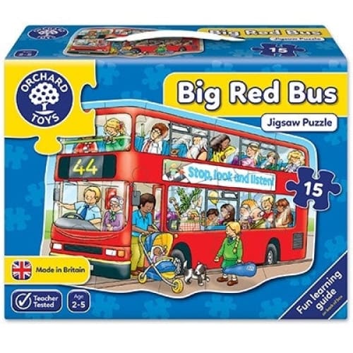 Puzzle de podea Autobuzul (15 piese) BIG BUS - Orchard Toys