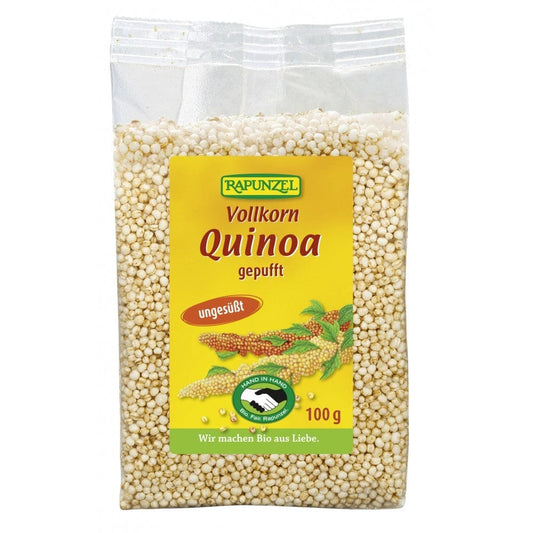 Quinoa integrala expandata 100g - Rapunzel - Leguminoase