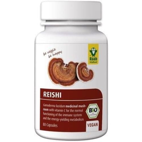 Reishi extract bio 400mg 80 capsule vegane RAAB - Raab -