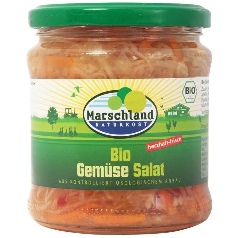 Salata de legume bio 330 g/190 g Marschland Naturkost