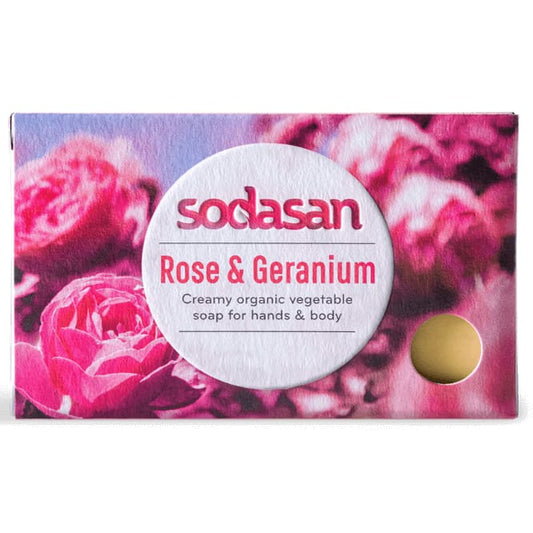 Sapun crema bio trandafir salbatic 100g SODASAN - Sodasan -