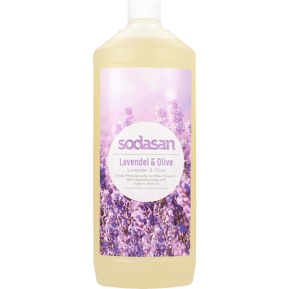 Sapun lichid gel de dus bio lavanda masline 1L SODASAN -