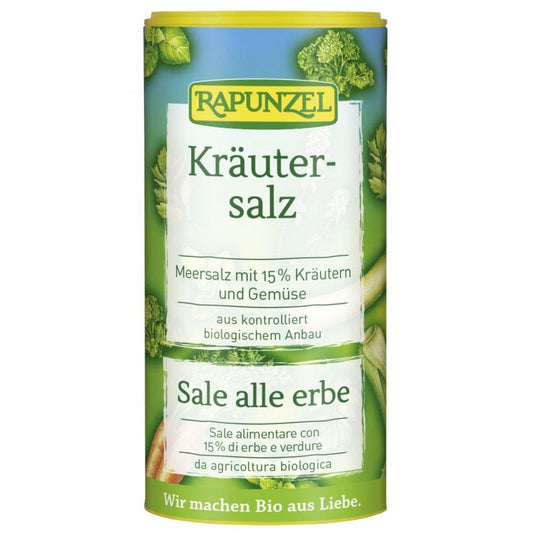 Sare de condimentat cu 15% ierburi si legume 125g - Rapunzel