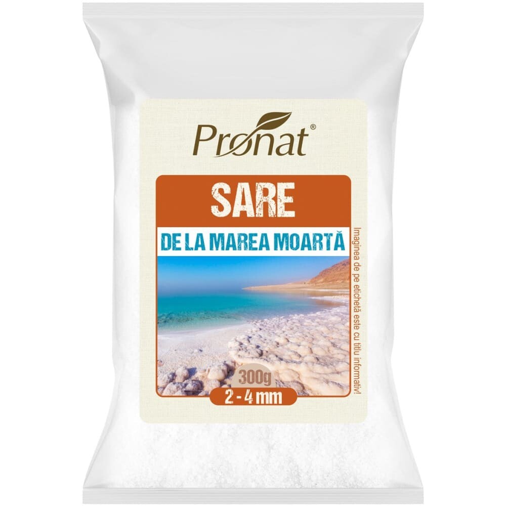 SARE DE LA MAREA MOARTA 2-4 MM 300gr - Pronat Foil Pack