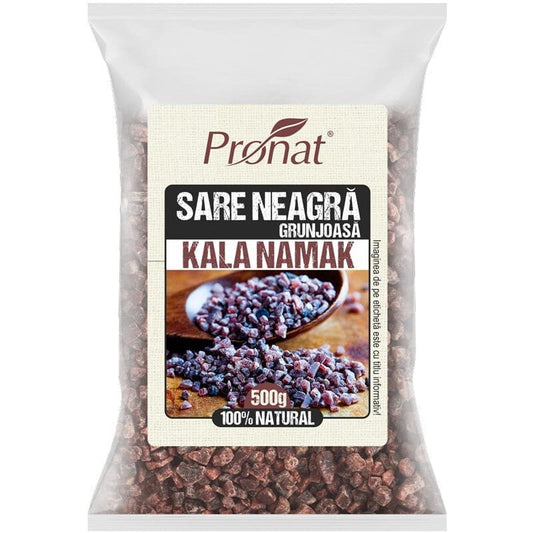 Sare neagra grunjoasa Kala Namak 500g - Pronat Foil Pack