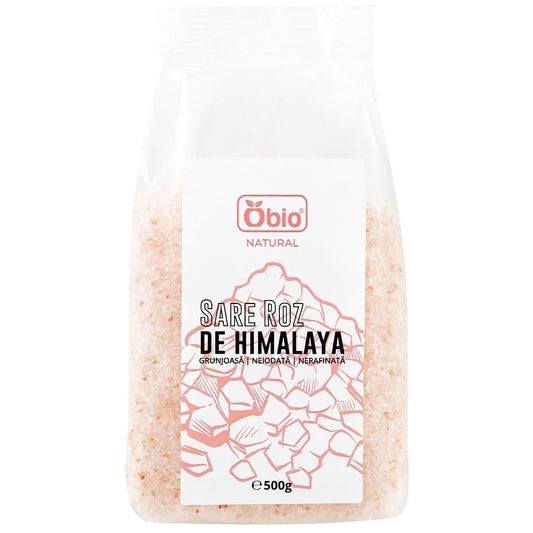 Sare roz de Himalaya grunjoasa 500g Obio - Obio