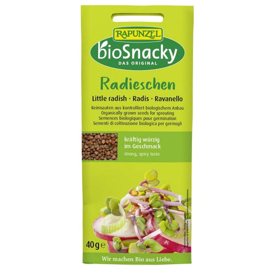 Seminte de ridiche bio pentru germinat 40g - BioSnacky