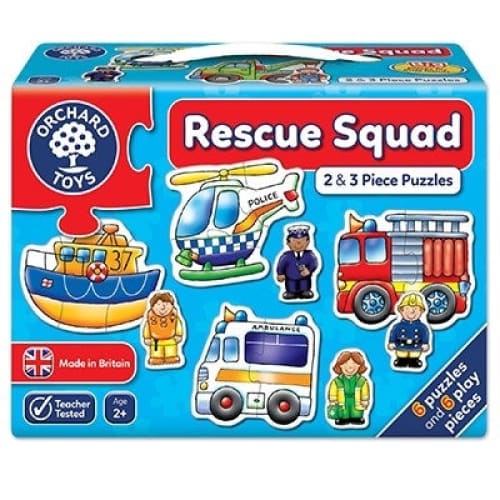 Set 6 puzzle Echipa de salvare (2 si 3 piese) RESCUE SQUAD -