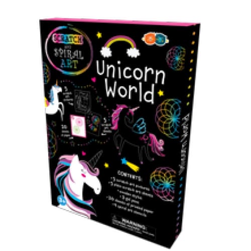 Set Creatie Scratch Spiral - Lumea Unicornilor -