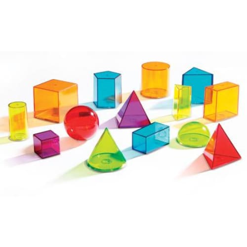 Set figuri geometrice transparente - Learning Resources -