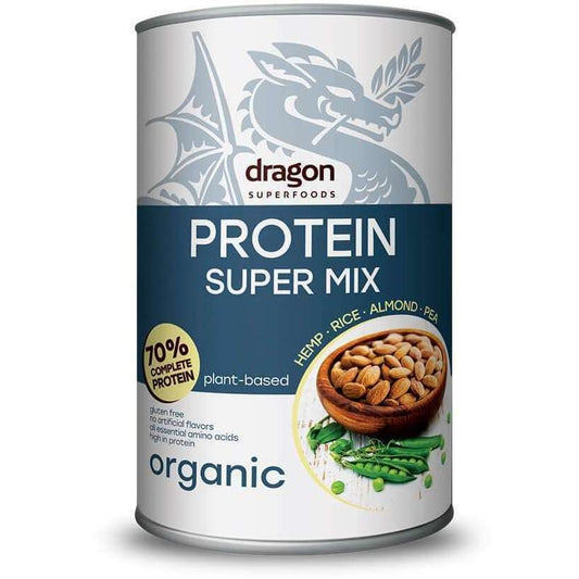 Shake proteic super mix bio 500g Dragon Superfoods 70%
