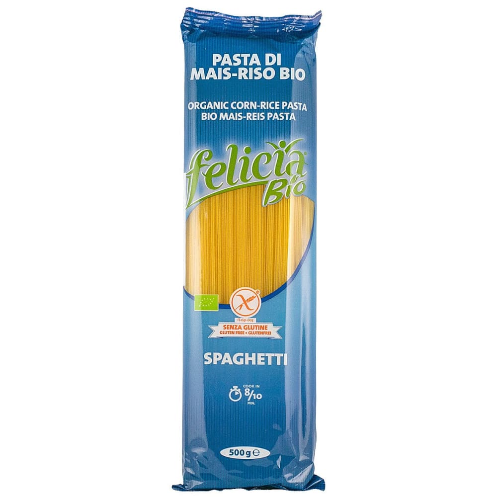 Spaghetti BIO din faina de malai si orez 500 G Felicia -