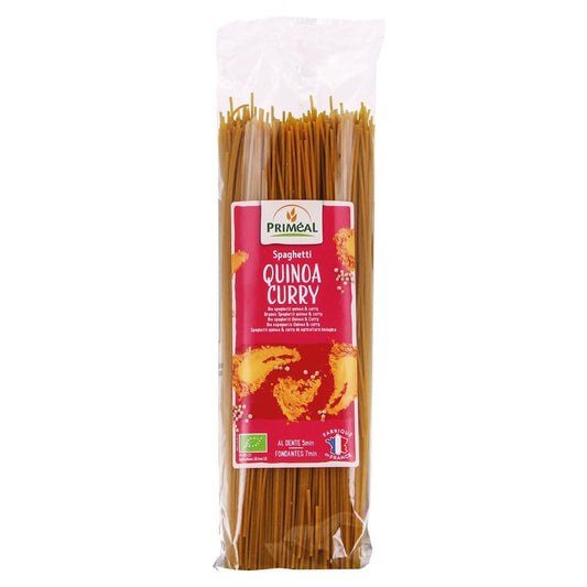Spaghetti cu quinoa si curry 500g - PRIMEAL - Paste Fainoase