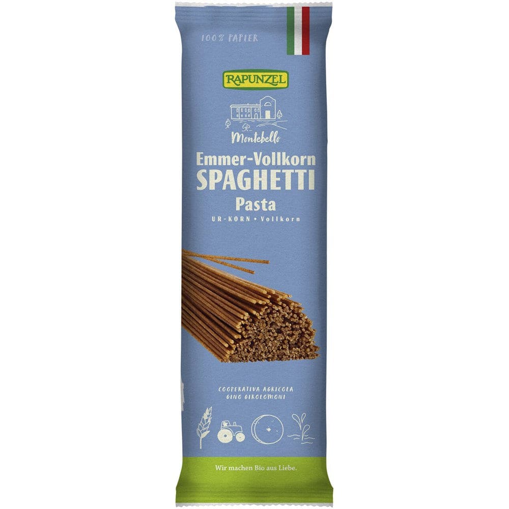 Spaghetti Emmer integrale 500g - Rapunzel - Paste Fainoase