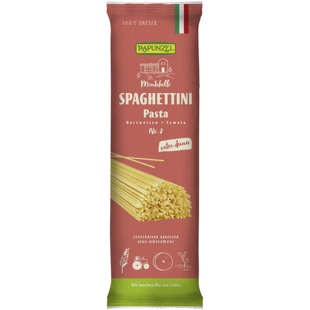 Spaghetti semola bio extra subtiri 500g - Rapunzel - Paste