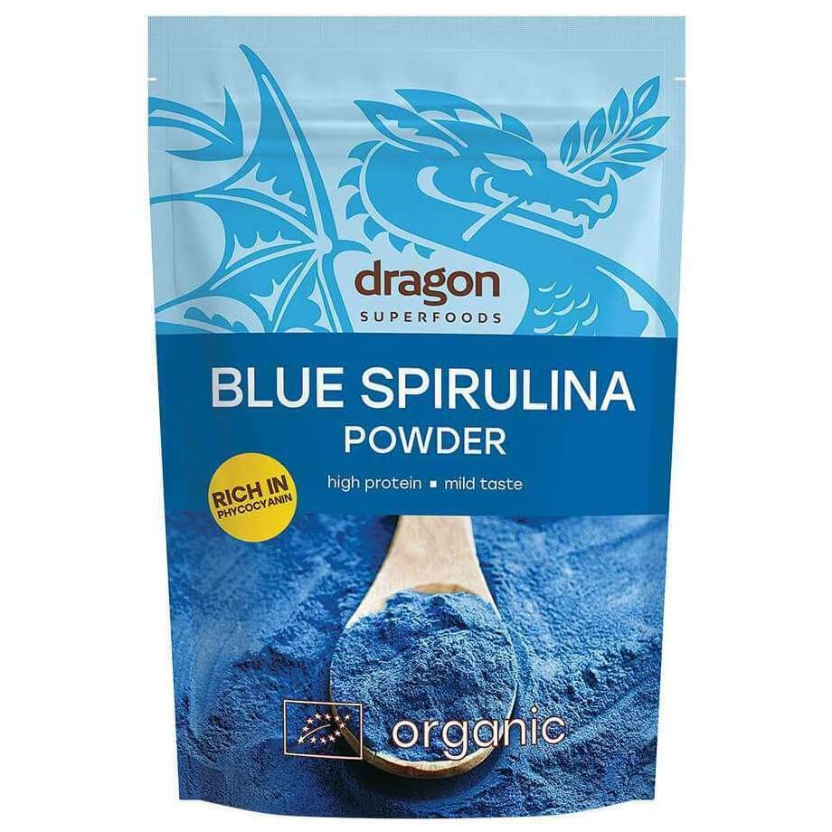 Spirulina albastra pudra bio 75g DS - Dragon Superfoods