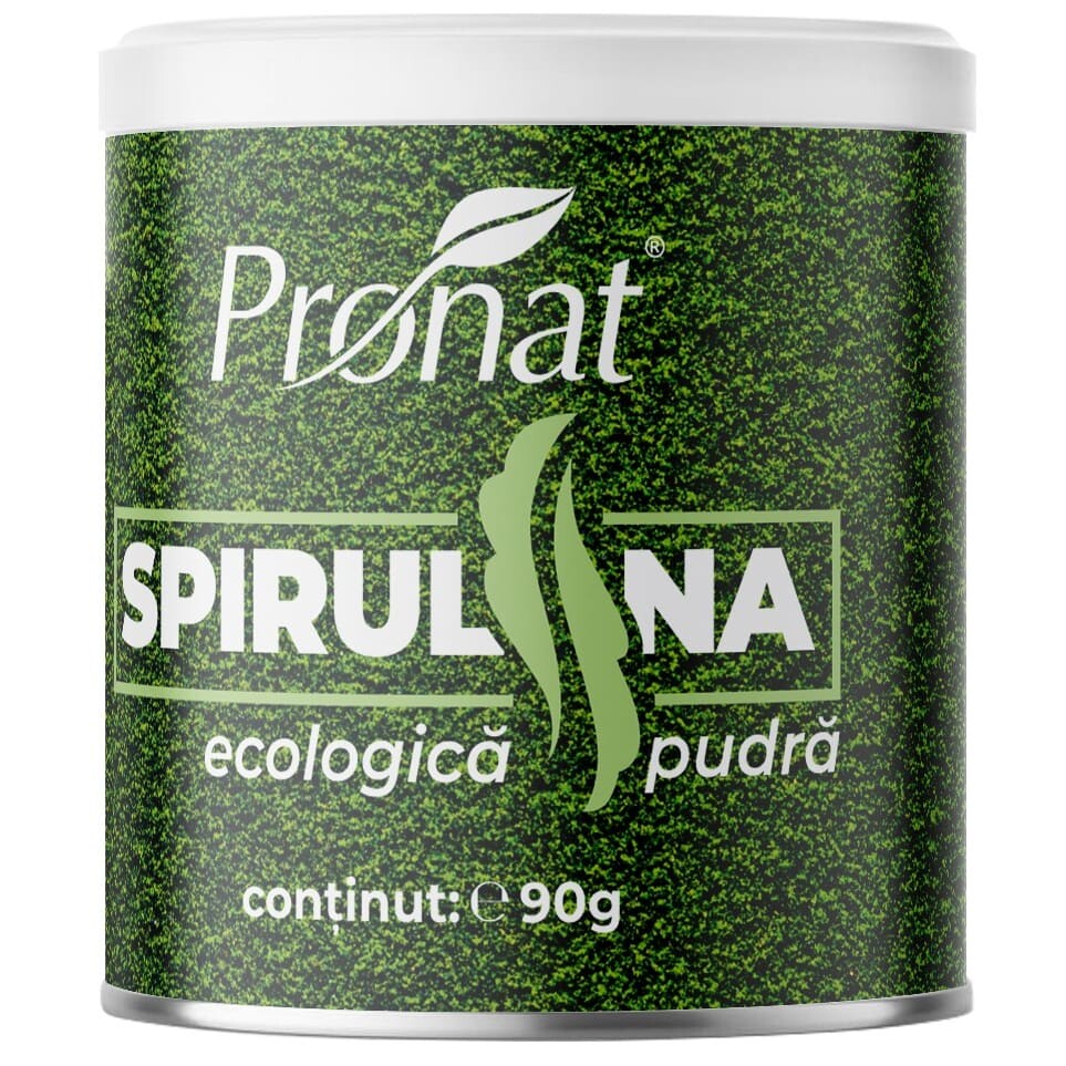 SPIRULINA BIO PULBERE 90G - Pronat Can Pack - Superalimente