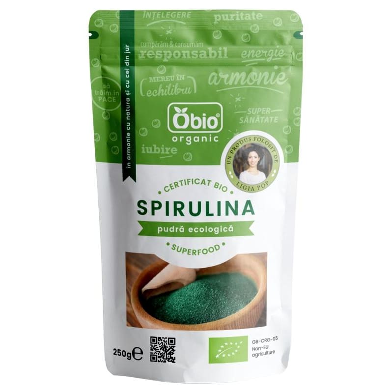 Spirulina pulbere eco 250g Obio - Obio - Superalimente si