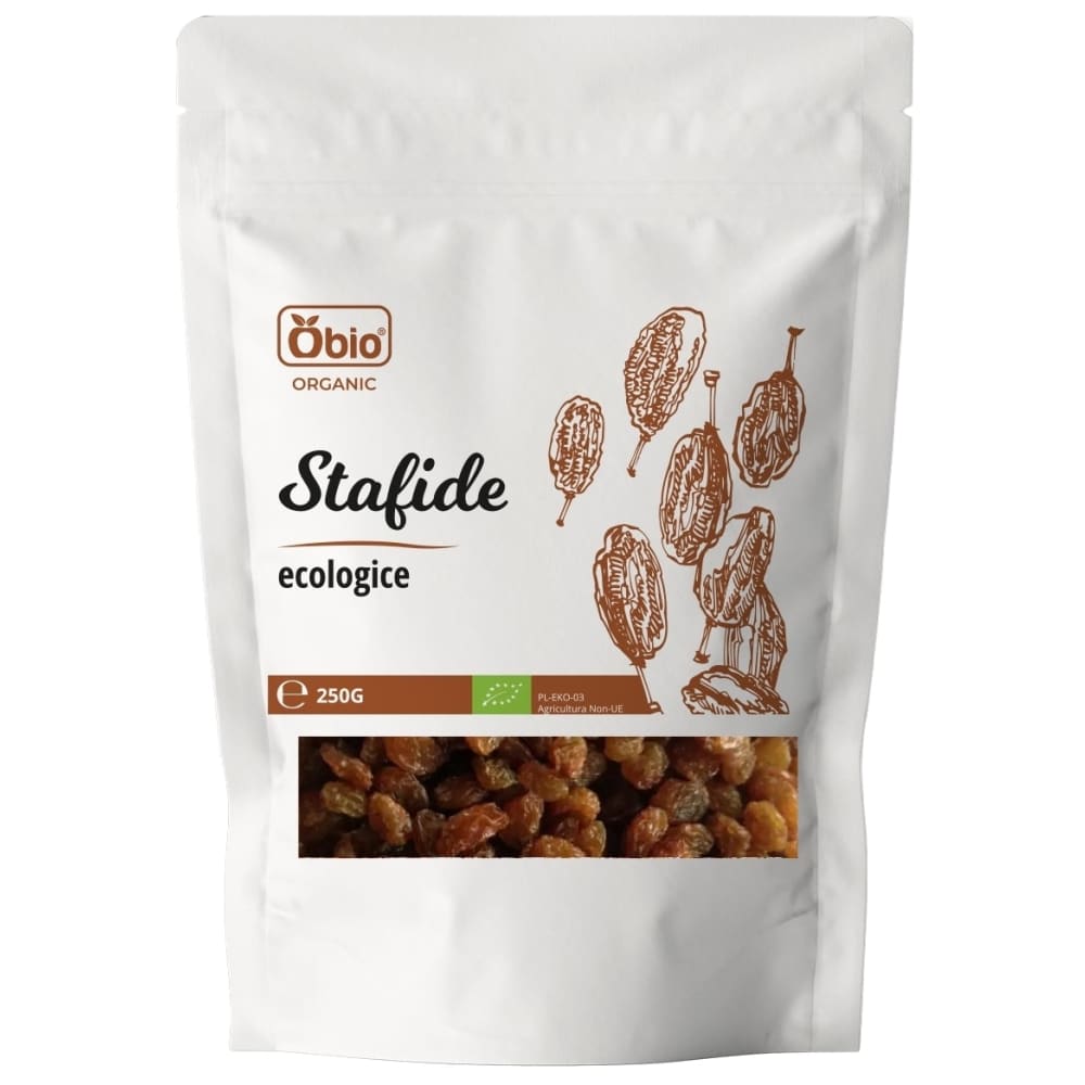 Stafide bio 250g Obio - Obio - Nuci seminte si fructe uscate