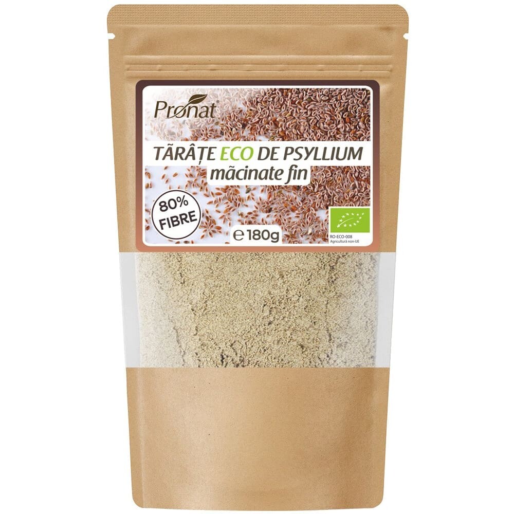 Tarate bio de psyllium macinate fin 180 g - Pronat Zipp