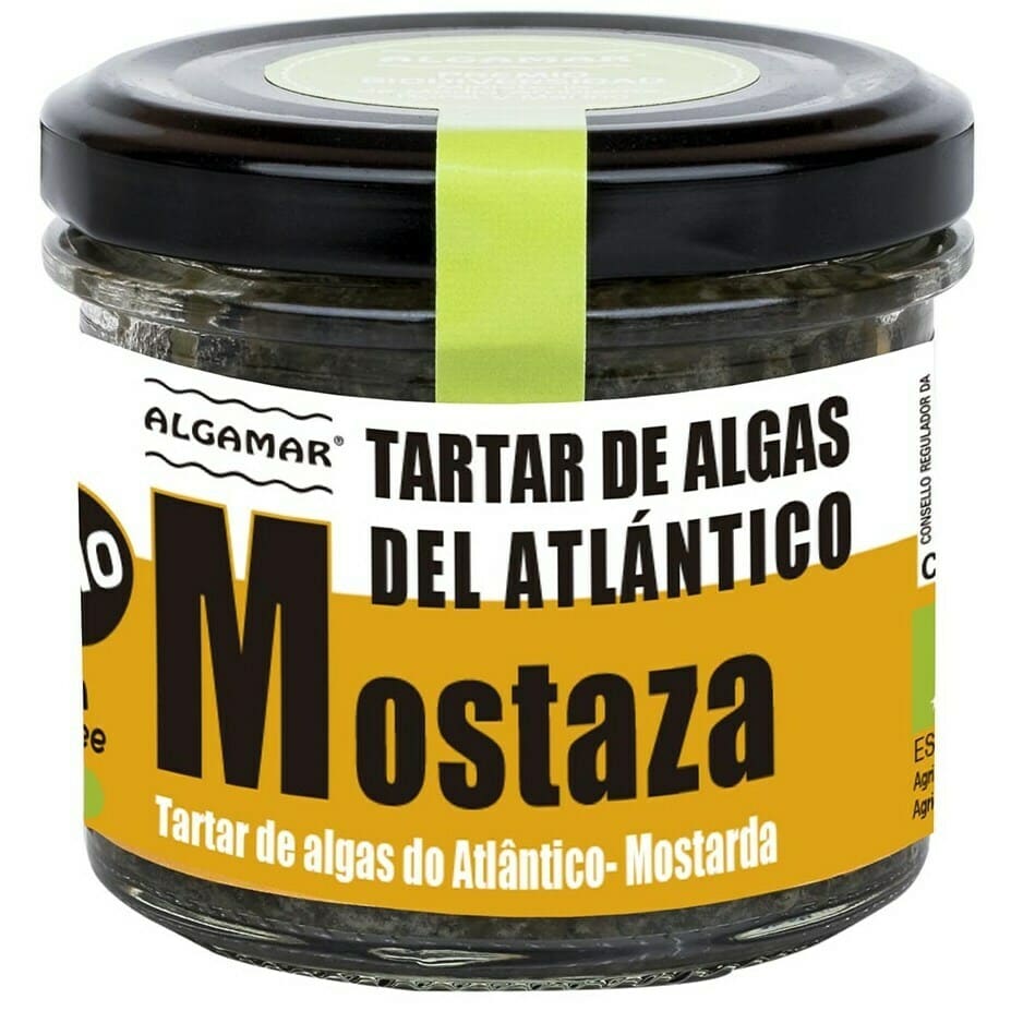 Tartar de alge marine cu mustar bio 100g Algamar - Algamar