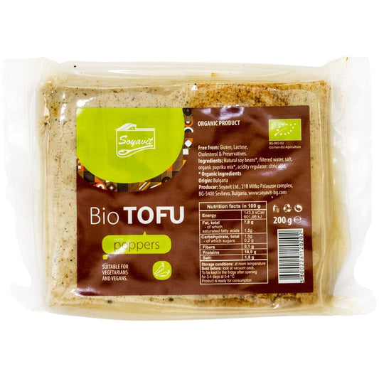 Tofu BIO cu ardei 200 g Soyavit - Soyavit - Altele