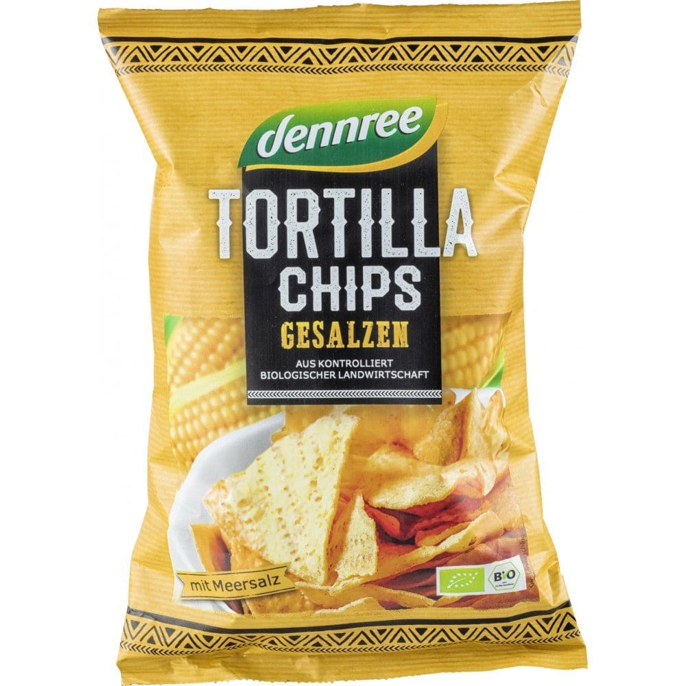 Tortilla chips cu sare eco 125g - Dennree - Batoane si
