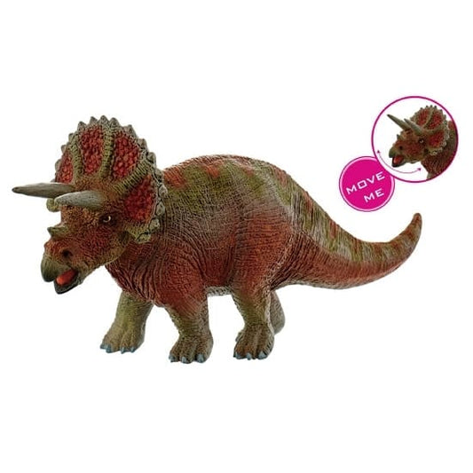 Triceratops - Figurina dinozaur cu cap mobil - Bullyland -