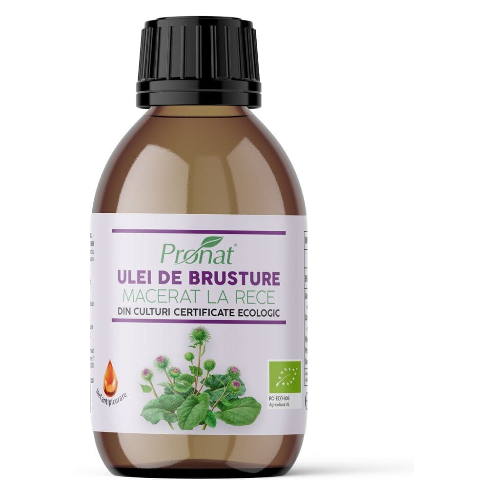 Ulei BIO de brusture macerat la rece 100 ml - Pronat Glass