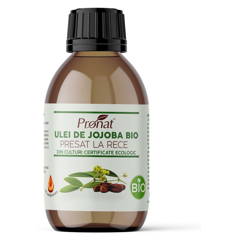 Ulei BIO de jojoba presat la rece 100 ml - Pronat Glass Pack