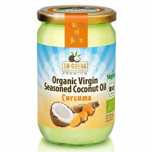 Ulei de cocos condimentat cu turmeric bio 190ml Dr. Goerg -