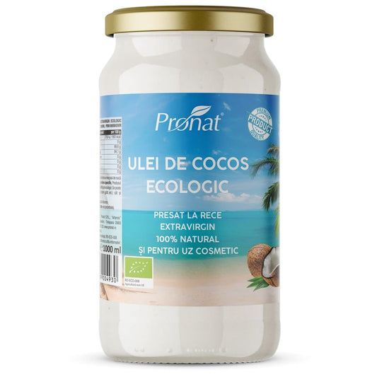 Ulei de cocos extravirgin BIO presat la rece 1000 ml -