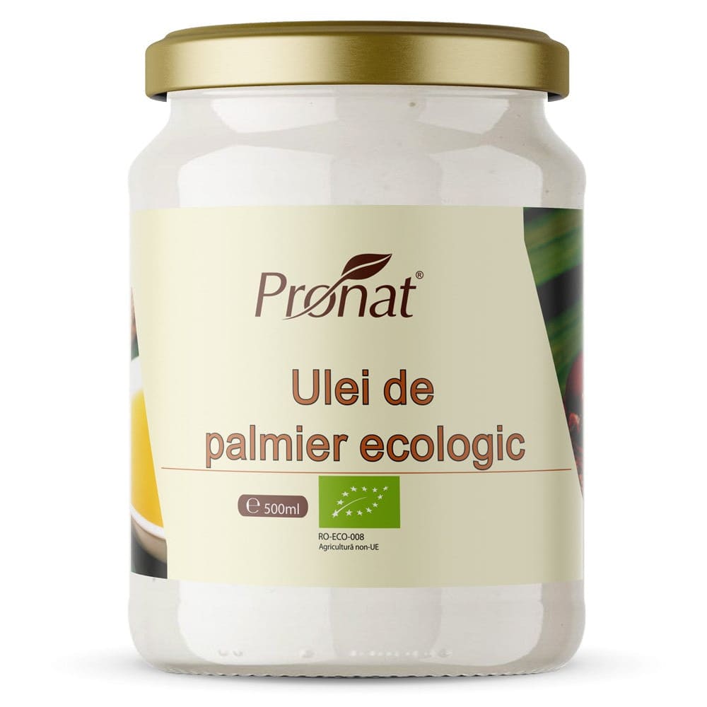 Ulei de palmier Bio 500 ml - Pronat Glass Pack - Ulei si