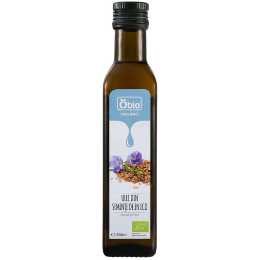 Ulei din seminte de in bio 250ml Obio - Obio