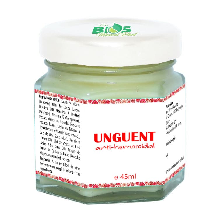 Unguent anti-hemoroidal 45ml Bios Mineral Plant - Bios