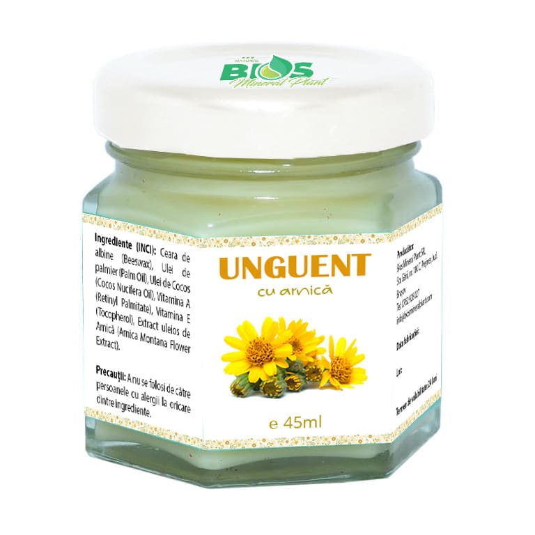 Unguent cu arnica 45ml Bios Mineral Plant - Bios Mineral