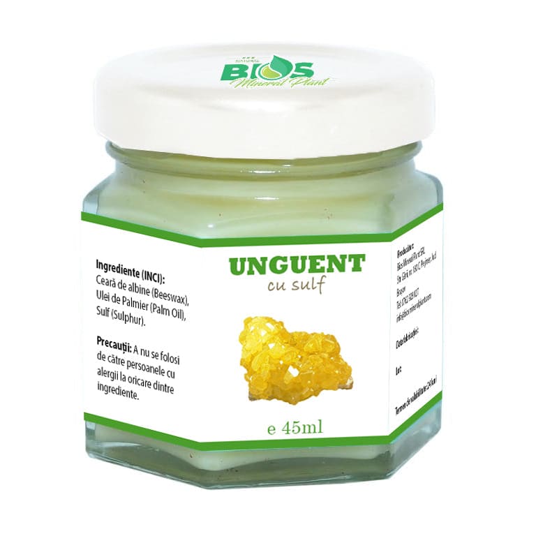 Unguent cu sulf 45ml Bios Mineral Plant - Bios Mineral Plant