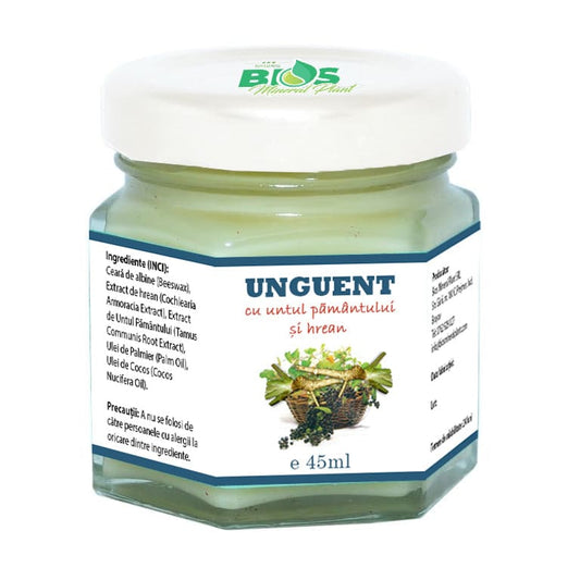 Unguent cu untul pamantului si hrean 45ml Bios Mineral Plant