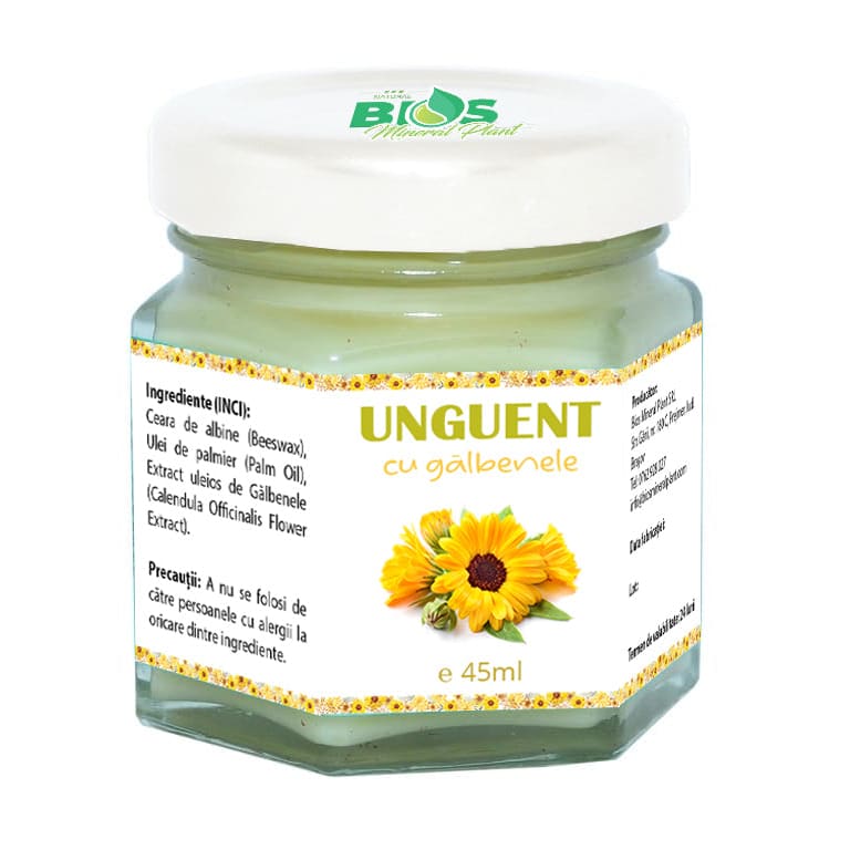 Unguent galbenele 45ml Bios Mineral Plant - Bios Mineral