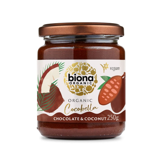 Unt de cocos cu ciocolata Cocobella eco 250g Biona - Biona -
