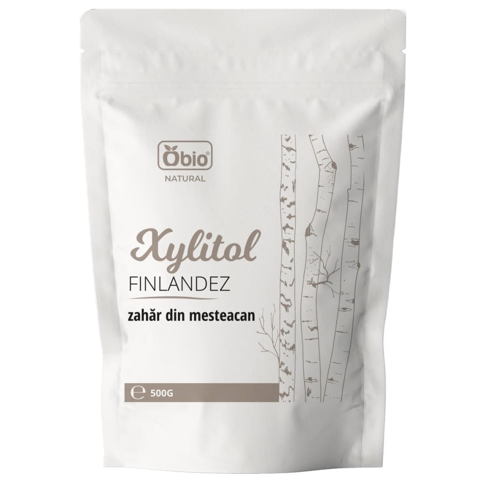 Xylitol finlandez (zahar de mesteacan) 500g Obio - Obio -